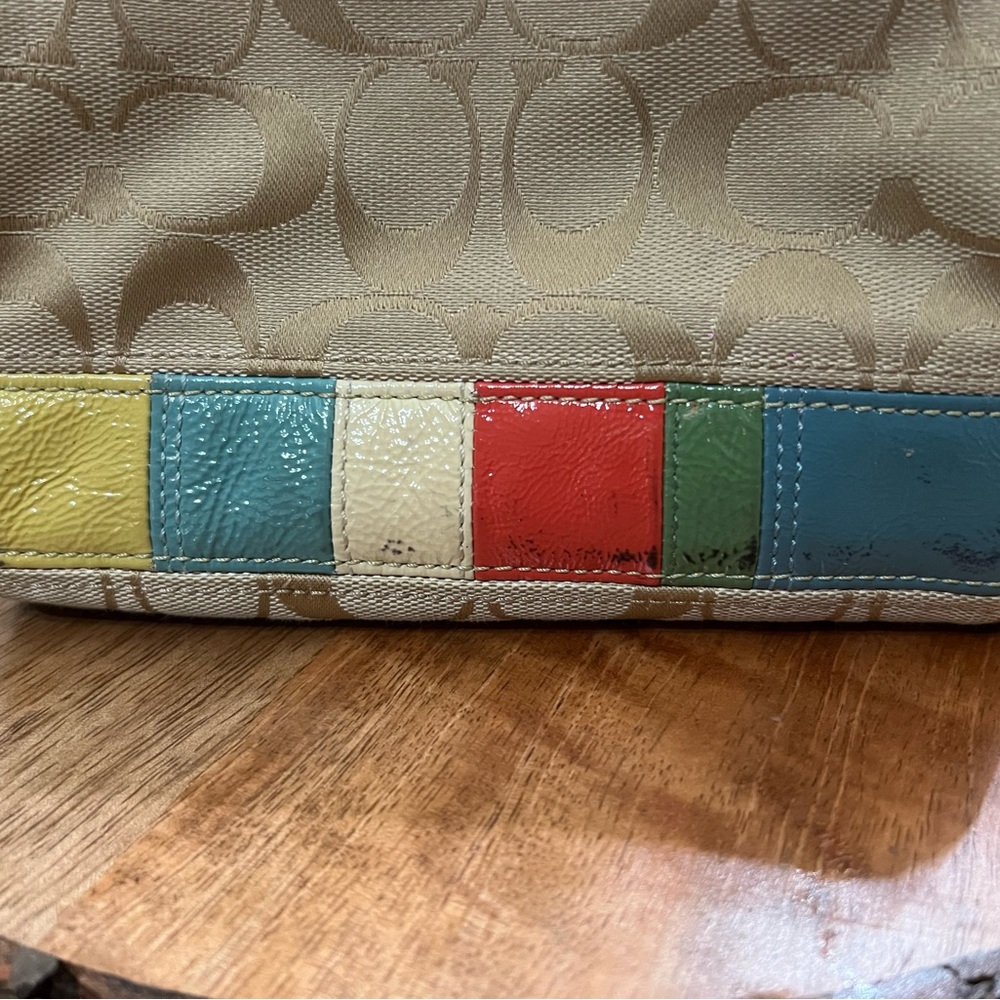 Coach Multicolor Patchwork Cosmetic Bag - image 3